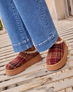 Emberlane Embroidered Design Platform Mules