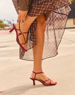 Mylee Strappy Faux Suede Heels