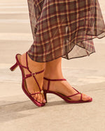 Mylee Strappy Faux Suede Heels