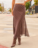 Fall Classic Plaid Maxi Skirt