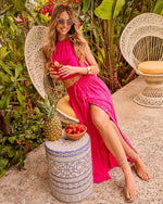 Summer Darling Front Tie Maxi Skirt