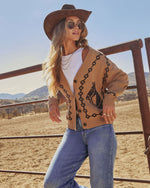 Mane Layer Horse Motif Cardigan