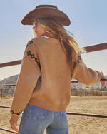 Mane Layer Horse Motif Cardigan