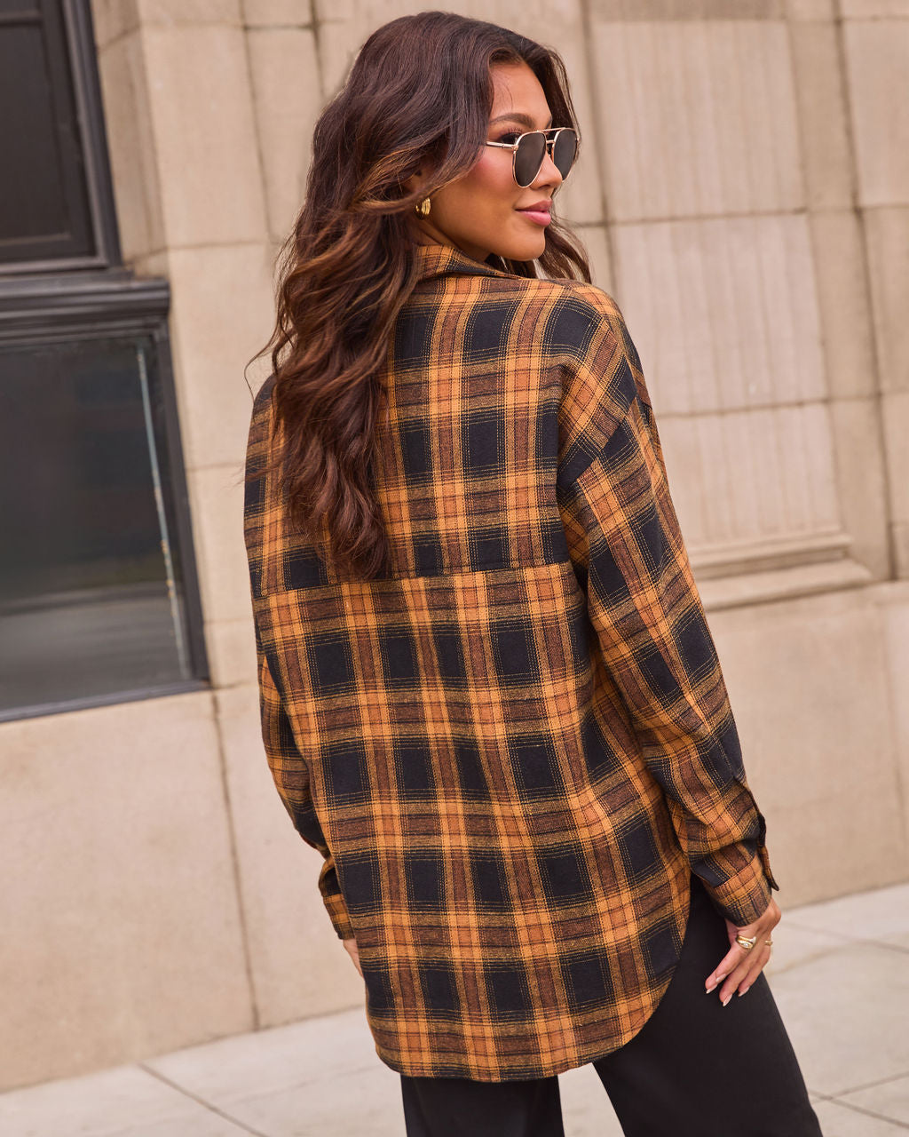 Petaluma Cotton Blend Plaid Button Down Top – VICI
