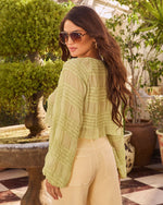 Green % My Dearest Peasant Crop Top-5