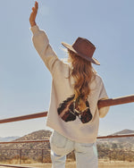 Heritage Ride Horse Motif Cardigan