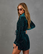 Wild Dusk Flocked Velvet Romper