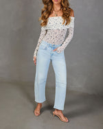 Light Wash % Free Cove Super Stretch High Rise Barrel Jeans-5