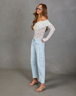 Light Wash % Free Cove Super Stretch High Rise Barrel Jeans-3