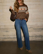 Pumpkin Picking Knit Graphic Sweater