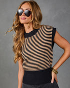 Lucky Break Striped Color Block Sweater