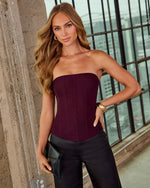 Sandler Strapless Mesh Corset Top