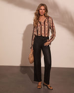 Daybreak Mood Floral Chiffon Blouse