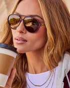 Irma Aviator Frame Sunglasses