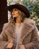 Dark Brown % Canyon Sunset Structured Cowboy Hat-6