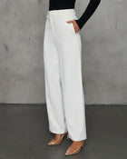 White % Special Charm High Rise Trouser Pants-7