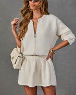 Stay Snug Brushed Knit Mini Skort