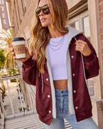 Campus Oversized Hooded Bomber Jacket