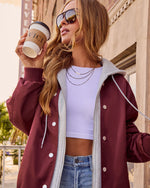 Campus Oversized Hooded Bomber Jacket