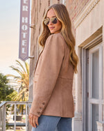 Cabernet Mood Suede Blazer