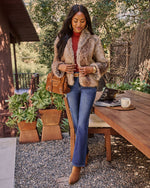 Reiss Faux Fur Jacket