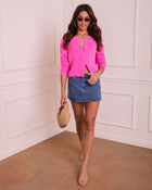 Magenta % Whisper Soft Knit Cardigan-1