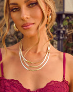 Zoe Layered Herringbone Necklace