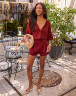 Kara Tweed High Rise Shorts