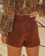 Studio Muse Faux Suede Shorts