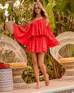 Summer Rodeo Pleated Cotton Mini Skirt