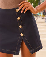 Elena Denim Mini Skirt
