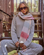 Frosted Wish Cropped Cable Knit Sweater