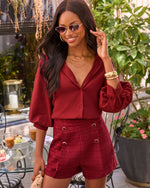 Melodine Front Button Down Top