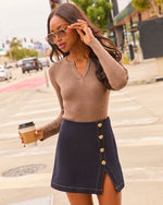 Quite Frankly Ribbed V Neck Sweater