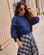 Elouise Cropped Crewneck Sweater