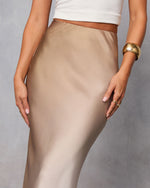 Taupe/Charcoal % Mindee Ombre Maxi Skirt-6