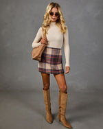 Prep Social Plaid Mini Skirt