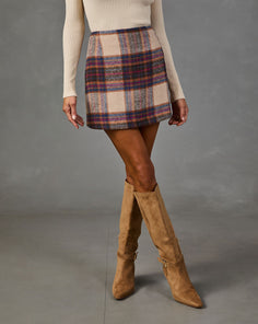 Prep Social Plaid Mini Skirt