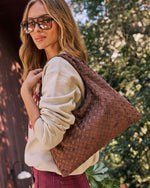 Lost In You Woven Suede Hobo Bag