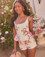 Picnic In Petals Floral Mid Rise Shorts