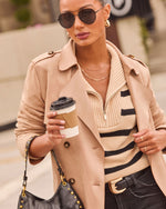 Pinecrest Suede Trench Coat