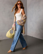 Lima Multi Color Stitch Knit Cardigan