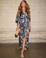 Ophelin Printed Tunic Maxi Dress
