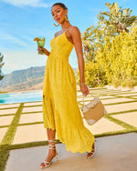 Glow Together Corset Cotton Eyelet Maxi Dress