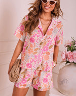 Wildflower Waltz Floral Button Down Top