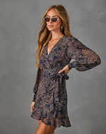 Martina Floral Wrap Mini Dress