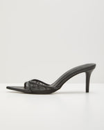 Bobbi Lace Peep Toe Mules