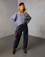 Korena Knit Striped Top