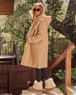 Yulissa Hooded Trench Teddy Coat