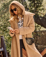 Yulissa Hooded Trench Teddy Coat